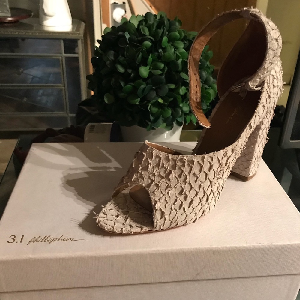 Grey Phillip Liam 3.1 Python Cody Sandal Heels